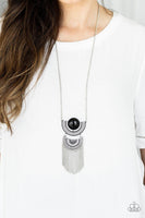 Paparazzi Desert Diviner - Black Necklace - The Jewelry Box Collection 