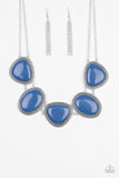 Paparazzi Viva La VIVID - Blue Necklace - The Jewelry Box Collection 