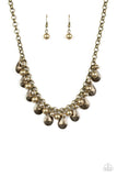 Paparazzi Stage Stunner - Brass Necklace - The Jewelry Box Collection 