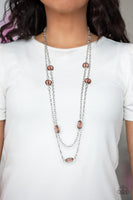 Paparazzi Back For More - Brown Necklace - The Jewelry Box Collection 