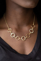 Paparazzi Inner Beauty - Gold Necklace and Matching Earrings