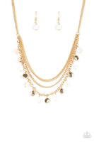 Paparazzi Beach Flavor - Gold Necklace - The Jewelry Box Collection 