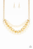 Paparazzi Empire State Empress - Gold Necklace - The Jewelry Box Collection 
