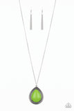 Paparazzi Chroma Courageous - Green Necklace - The Jewelry Box Collection 