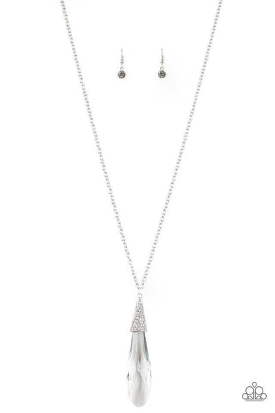 Paparazzi Jaw-Droppingly Jealous White Necklace - The Jewelry Box Collection 