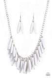 Paparazzi Full Of Flavor - White Necklace - The Jewelry Box Collection 