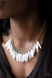Paparazzi Full Of Flavor - White Necklace - The Jewelry Box Collection 