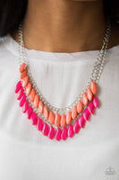 Paparazzi Beaded Boardwalk - Pink Necklace - The Jewelry Box Collection 