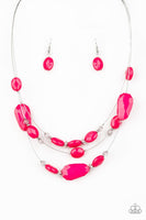 Paparazzi Radiant Reflections - Pink Necklace - The Jewelry Box Collection 