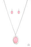 Paparazzi Harbor Harmony Pink Necklace and Matching Earrings