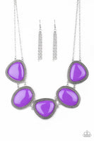 Paparazzi Viva La VIVID - Purple Necklace - The Jewelry Box Collection 