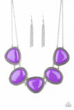 Paparazzi Viva La VIVID - Purple Necklace - The Jewelry Box Collection 