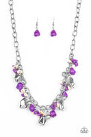 Paparazzi Quarry Trail - Purple necklace - The Jewelry Box Collection 