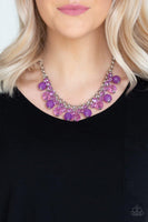 Paparazzi Fiesta Fabulous - Purple Necklace - The Jewelry Box Collection 