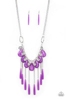 Paparazzi Roaring Riviera - Purple Necklace - The Jewelry Box Collection 