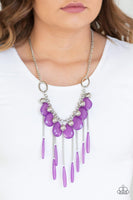 Paparazzi Roaring Riviera - Purple Necklace - The Jewelry Box Collection 