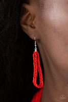 Paparazzi Right as Rainforest Red Necklace - The Jewelry Box Collection 