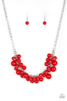 Paparazzi Walk this Broadway Red Necklace - The Jewelry Box Collection 