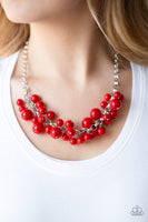 Paparazzi Walk this Broadway Red Necklace - The Jewelry Box Collection 