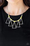 Paparazzi  Terra Nouveau - Yellow Necklace with matching earrings - The Jewelry Box Collection 