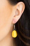 Paparazzi Take The COLOR Wheel! - Yellow - Necklace and matching Earrings