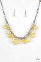 Paparazzi Fiesta Fabulous - Yellow Necklace - The Jewelry Box Collection 