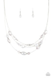 Paparazzi Pacific Pageantry Silver Necklace - The Jewelry Box Collection 