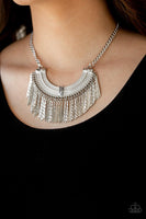 Paparazzi Impressively Incan - Silver Necklace - The Jewelry Box Collection 