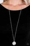 Paparazzi Dauntless Diva - White Necklace