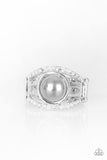 Paparazzi A Big Break  Silver Pearl Ring - The Jewelry Box Collection 