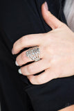 Paparazzi Meet In The Middle - Silver Ring - The Jewelry Box Collection 