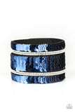 Paparazzi MERMAID Service - Blue Sequins Bracelet