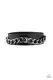 Paparazzi Be The CHAINge - Black Urban Bracelet - The Jewelry Box Collection 