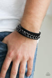 Paparazzi Be The CHAINge - Black Urban Bracelet - The Jewelry Box Collection 