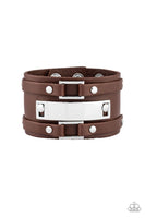 Paparazzi Rural Ranger - Brown Bracelet - The Jewelry Box Collection 