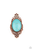 Paparazzi Pioneer Party - Copper - Turquoise Stone - 2019 Convention Exclusive