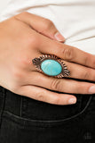 Paparazzi Pioneer Party - Copper - Turquoise Stone - 2019 Convention Exclusive
