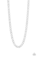 Paparazzi Full Court - Silver Necklace - The Jewelry Box Collection 