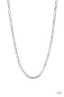 Paparazzi Knockout King - Silver Necklace - The Jewelry Box Collection 