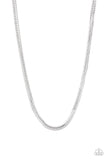 Paparazzi Knockout King - Silver Necklace - The Jewelry Box Collection 