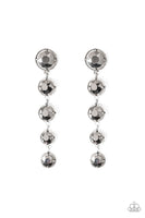 Paparazzi Drippin In Starlight - Silver - Faceted Hematite Gems - Post Earrings