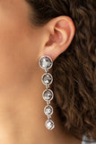 Paparazzi Drippin In Starlight - Silver - Faceted Hematite Gems - Post Earrings