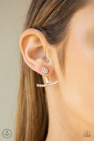 Paparazzi Glowing Glimmer - Gold Post Earrings