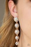 Paparazzi Drippin In Starlight - Gold Earrings