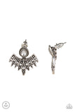 Paparazzi Wing Fling - White Post Earrings