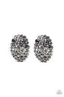 Paparazzi Daring Dazzle - Black Post earring - The Jewelry Box Collection 