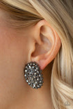 Paparazzi Daring Dazzle - Black Post earring - The Jewelry Box Collection 