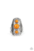 Paparazzi Accessories Stone Oracle - Orange Ring - The Jewelry Box Collection 