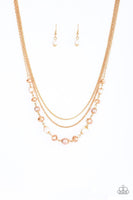 Paparazzi Tour de Demure - Gold Necklace - The Jewelry Box Collection 
