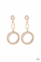 Paparazzi On The Glamour Scene Gold Earring